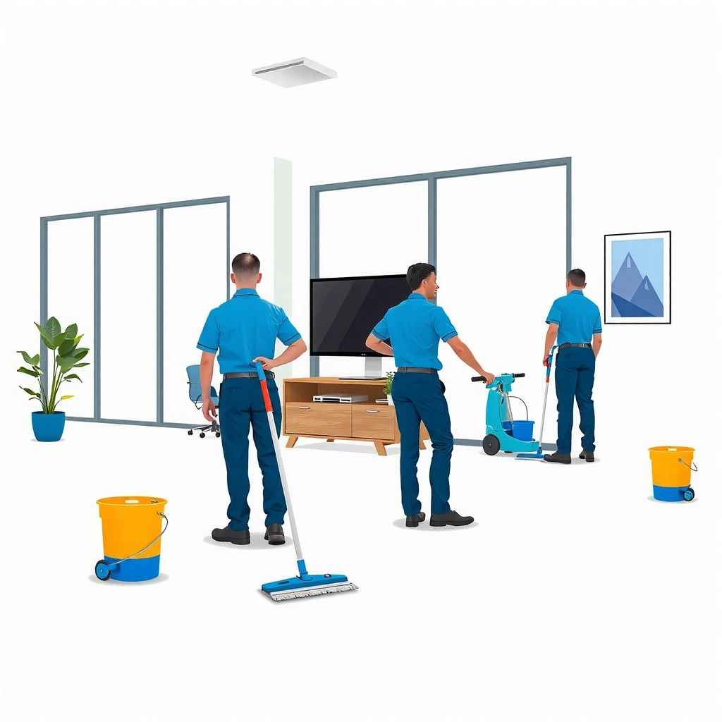 Professional cleaning team working in Iloilo City
